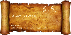 Sipos Vivien névjegykártya